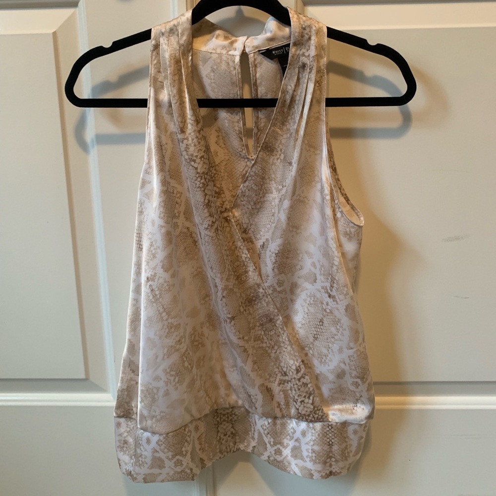 White House Black Market sleeveless top Sz Sm